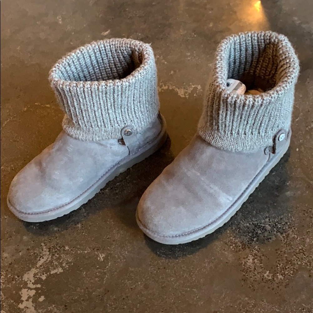 Ugg Saela Knit Cuff Boots Youth US 5